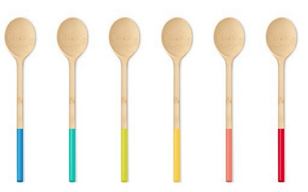 Kochlöffel S 22,5 cm bunt Bambus