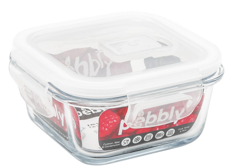 Frischhaltedose quadratisch Glas/PP