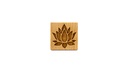 Stempel Lotus quadratisch