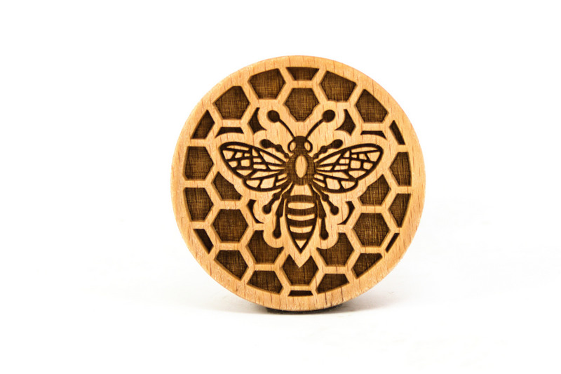Stempel Biene rund