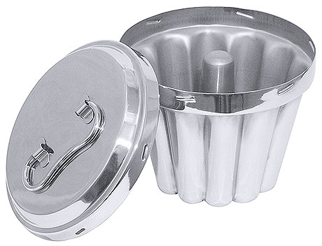 Puddingform mit Rohr