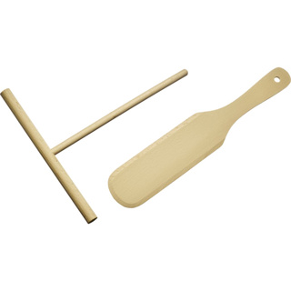 Crêpes-Spatel + Teigverteiler, Set 2-teilig »Woody«
