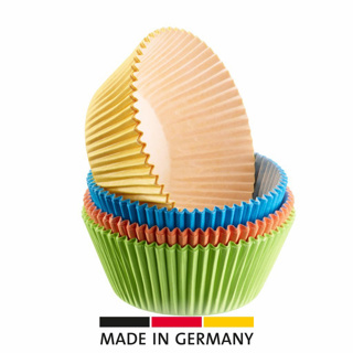 80 Muffin Papier-Backförmchen, farbig