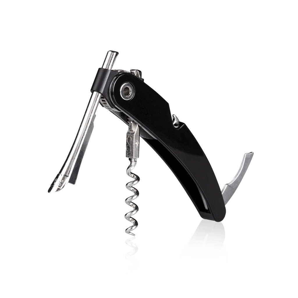 Einzelzug Korkenzieher schwarz