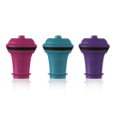 Vakuum Wein Stopper pink/blau/lila (3 Stück), Faltschachtel