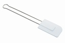 Stielschaber Silikon-Edelstahl 55x85
