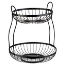 Drahtkorb Etagere 2 stufig Doppio