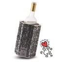 Weinkühler Edelstahl Keith Haring 6-eckig