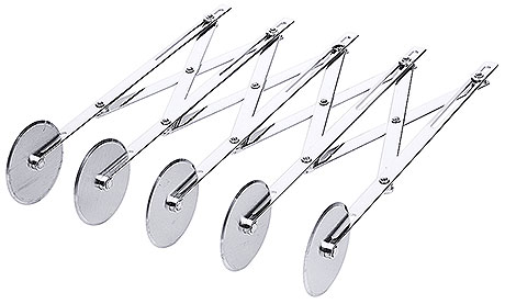 Teigschneider, 5 Schneidräder