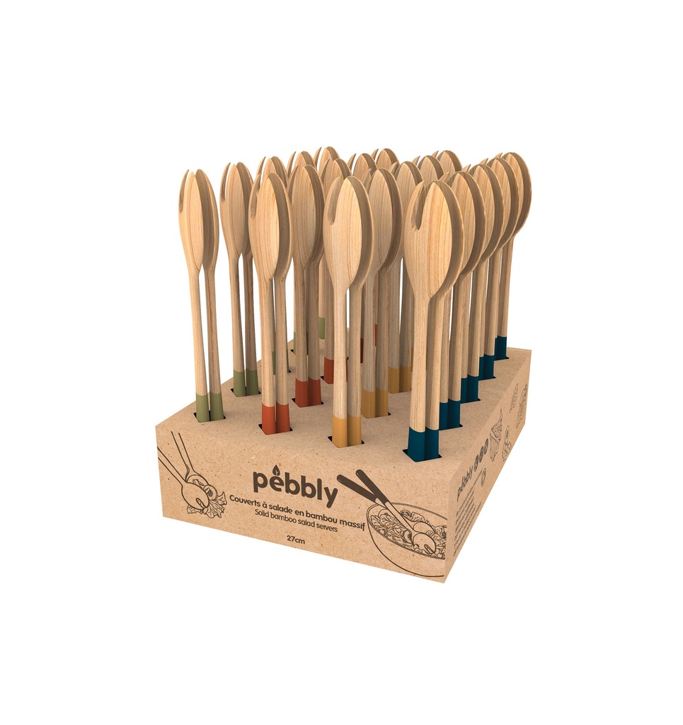 Display Bambus Salatbesteck 27 cm 20-teilig Cosy
