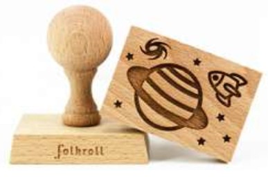 Stempel Weltraum rechteckig