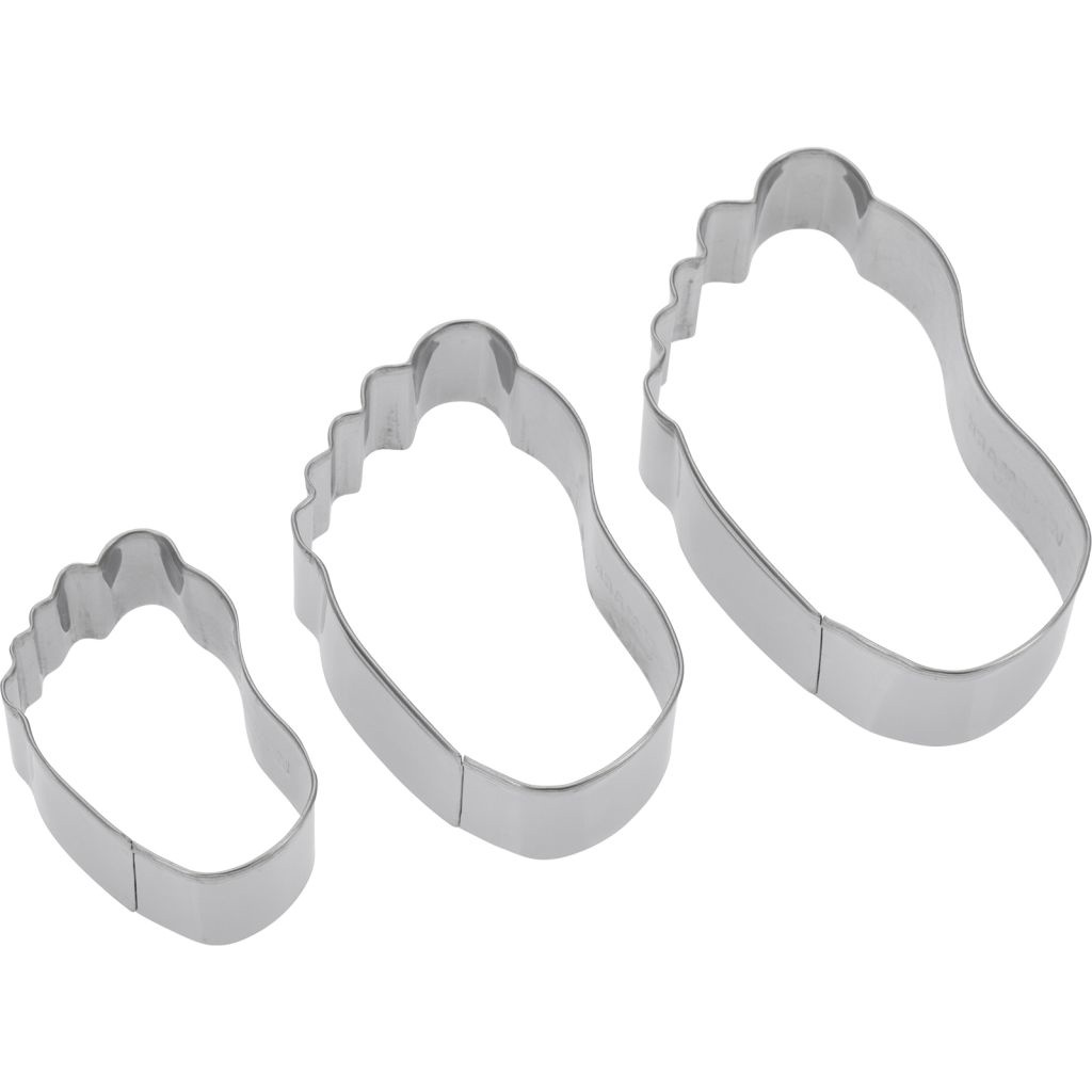 Set Ausstechförmchen »Füße«, 3 tlg