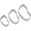 Set Ausstechförmchen »Füße«, 3 tlg