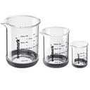 Messglas-Set, 3tlg., 50, 100, 250 ml