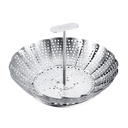 Dünsteinsatz mit Silikonfüßen, verstellbar 