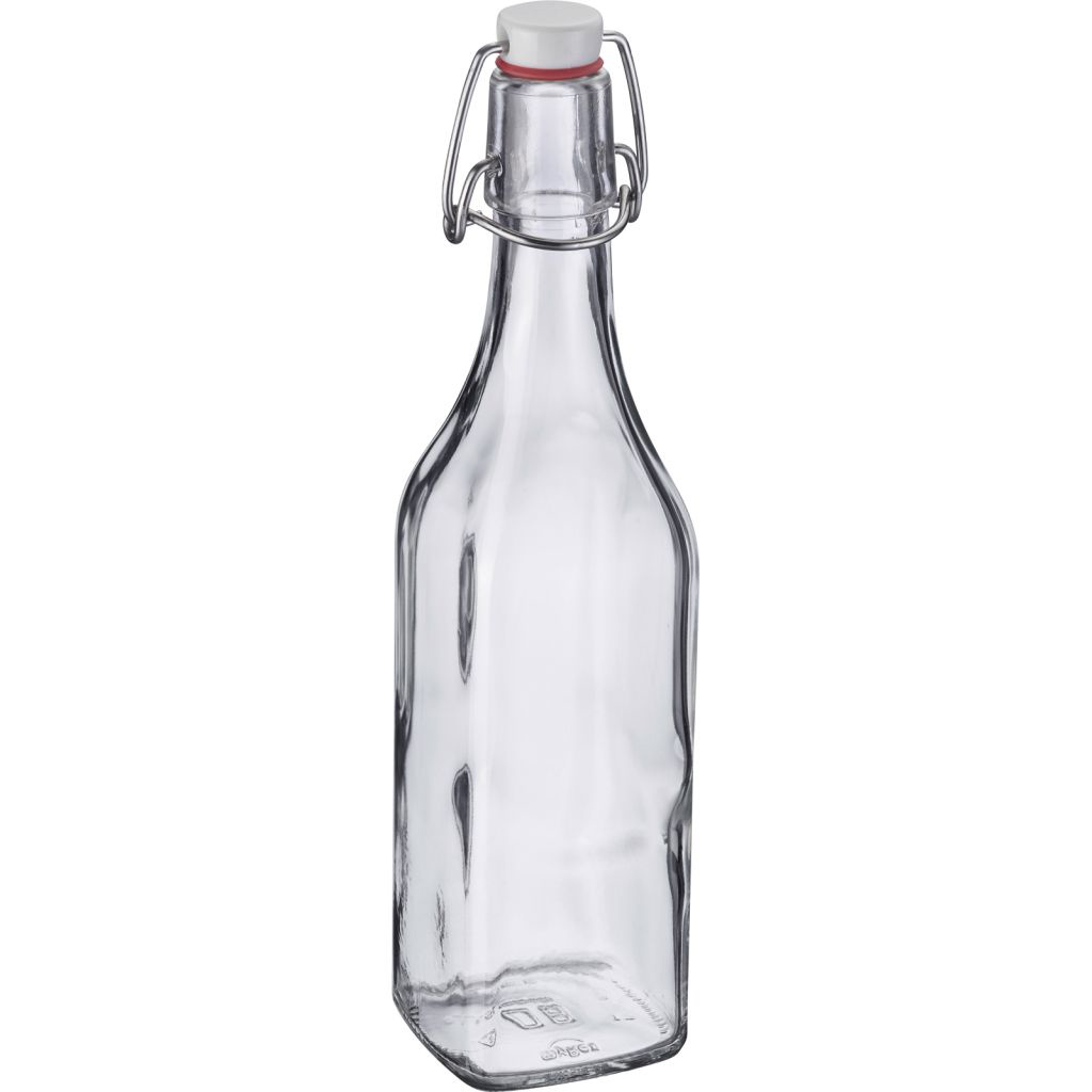 Bügelverschlussflasche eckig, 500 ml