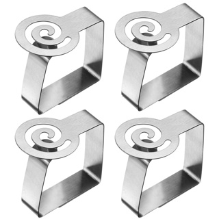 4 Tischtuchklammern »Spiral«