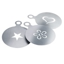 3 Dekorierschablonen »Cappuccino«