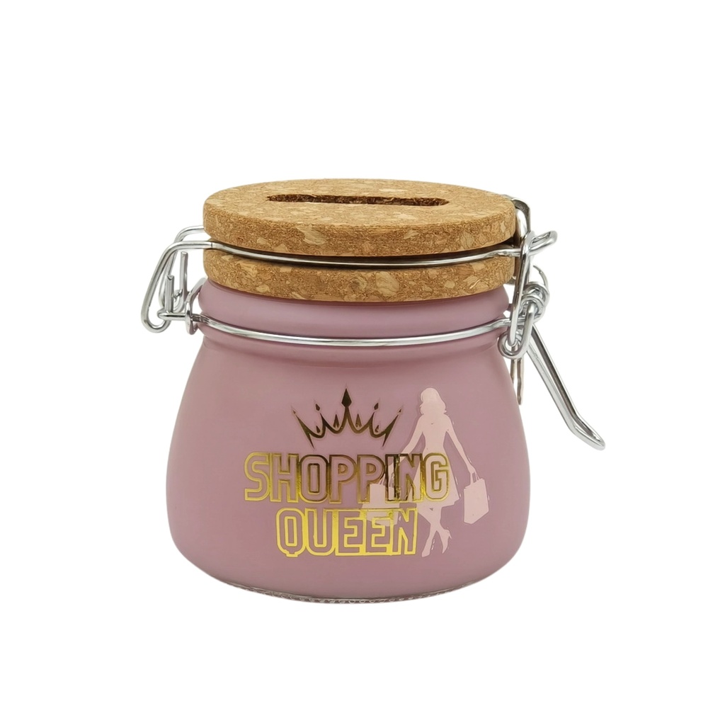 Sparglas MINI "Shopping Queen" mit Schloss (6 Stück)