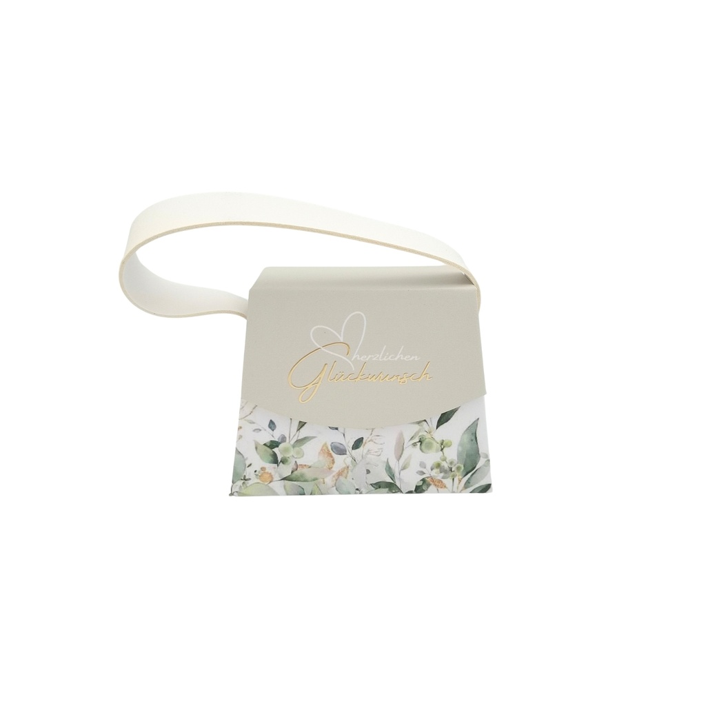 Mini Handtaschen-Geschenkschachtel, Glückwunsch (6 Stück)