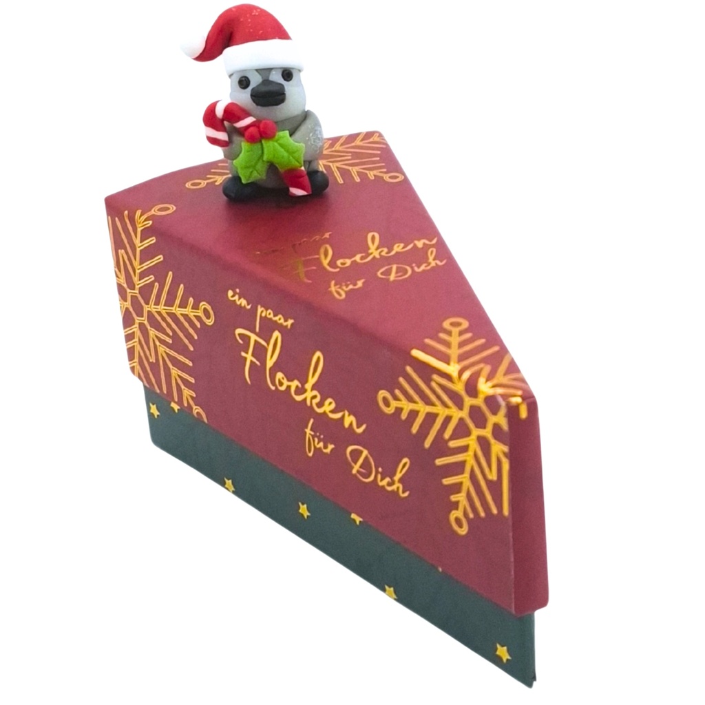 Tortenstück-Geschenkschachtel "Flocken für Dich" (12 Stück)