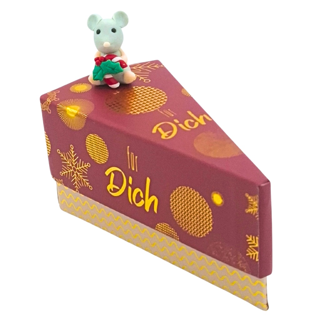 Tortenstück-Geschenkschachtel, rot "Für Dich" (12 Stück)