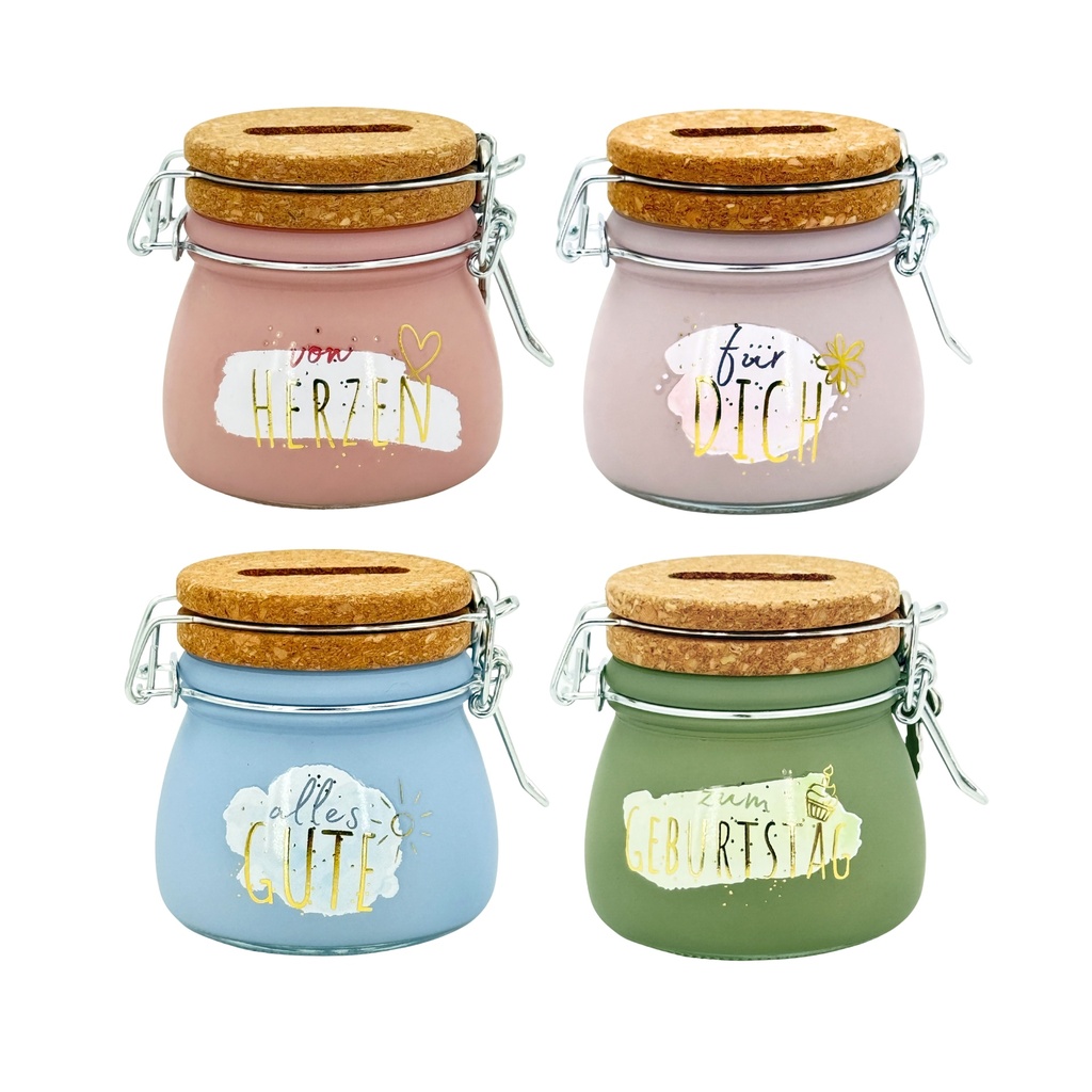 SET Sparglas MINI, pastell, 4-fach sortiert (16 Stück)