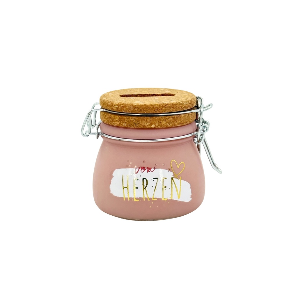 Sparglas MINI, pastell, "von Herzen" (6 Stück)