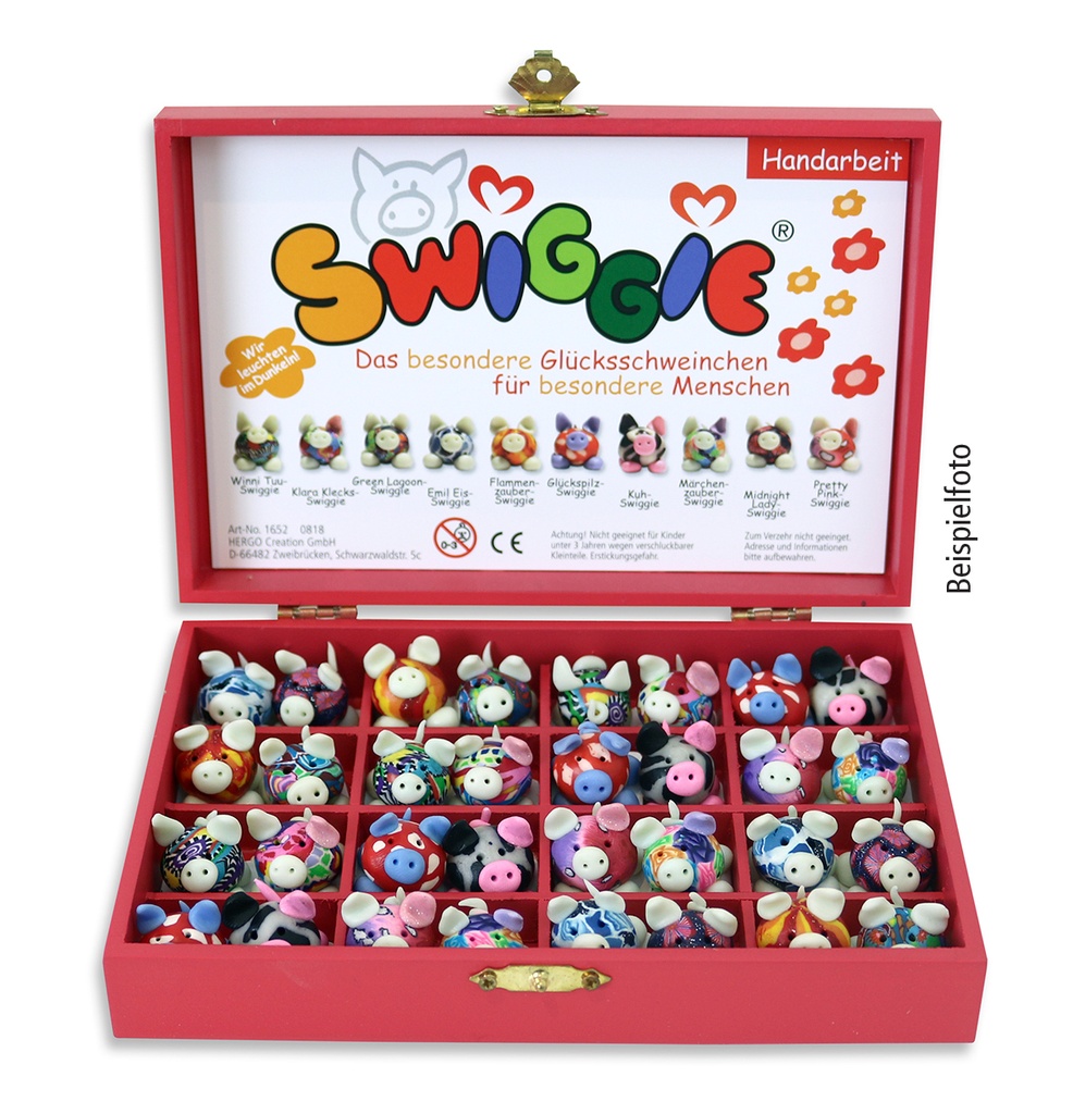 Swiggie Glücksschweinchen, lose mit Sammelkarte (50 Stück)