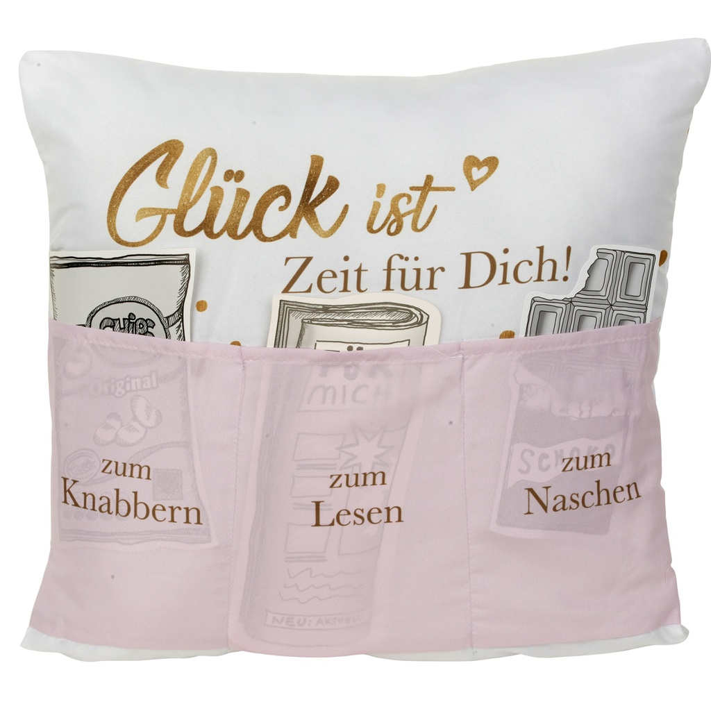 Sofahelden Polster "Glück ist Zeit" (3 Stück)