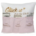 Sofahelden Polster "Glück ist Zeit" (3 Stück)