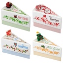 SET Tortenstück-Geschenkschachtel White Edition (12 Stück, 4-fach sortiert)