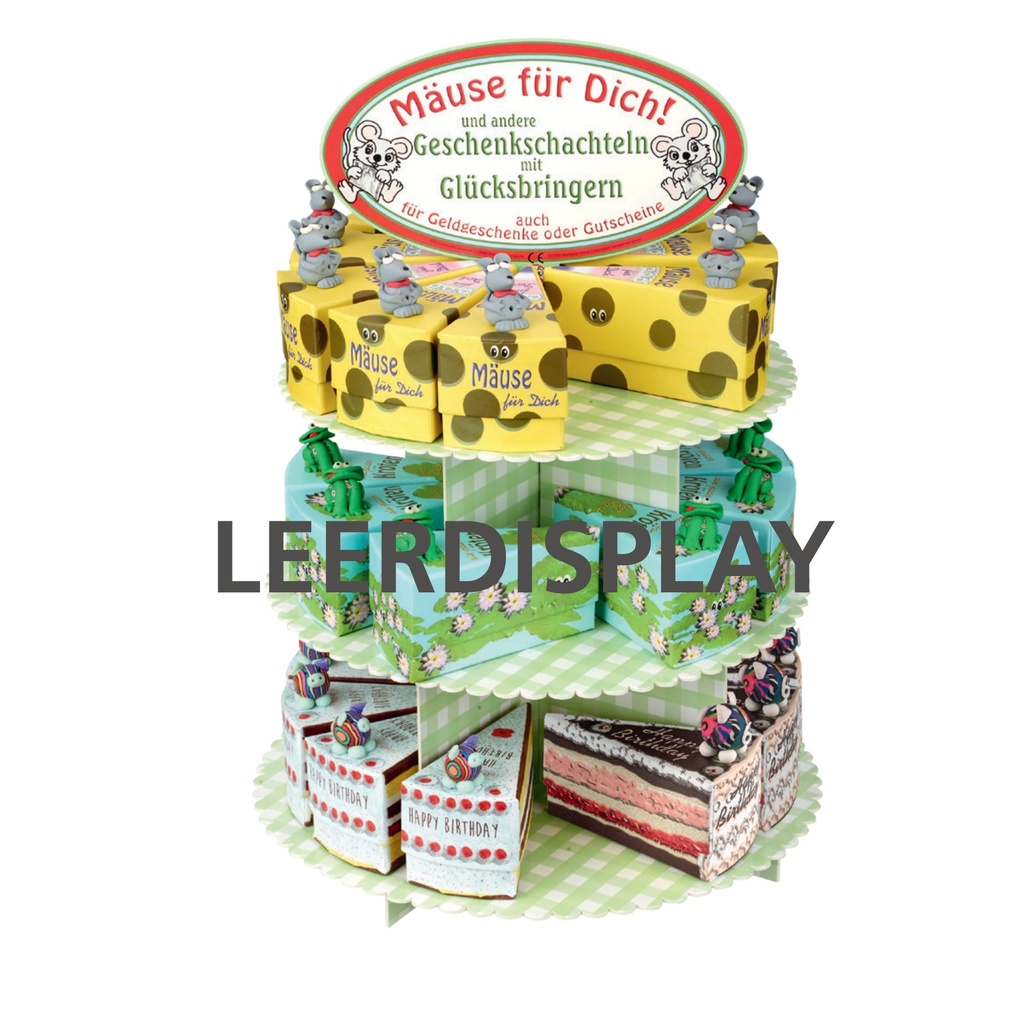Geschenkschachtel-Display dreistufig