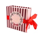 Schleifen-Geschenkschachtel 13 cm, Frohes Fest (6 Stück)