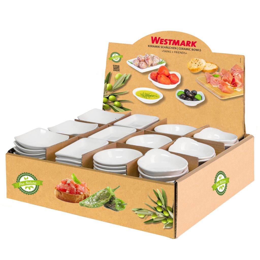 24 x 4 Keramikschälchen »Tapas + Friends«, Display