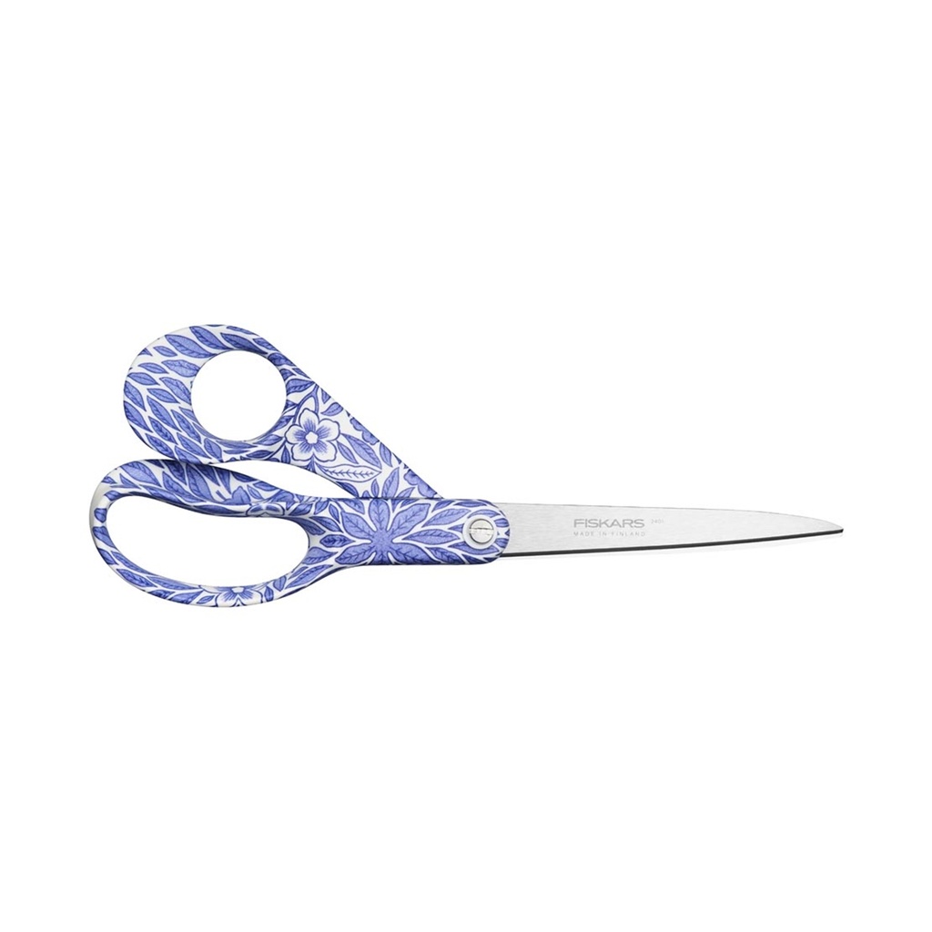 Fiskars X Rörstrand Universalschere 21 cm, Ostindia Floris blau