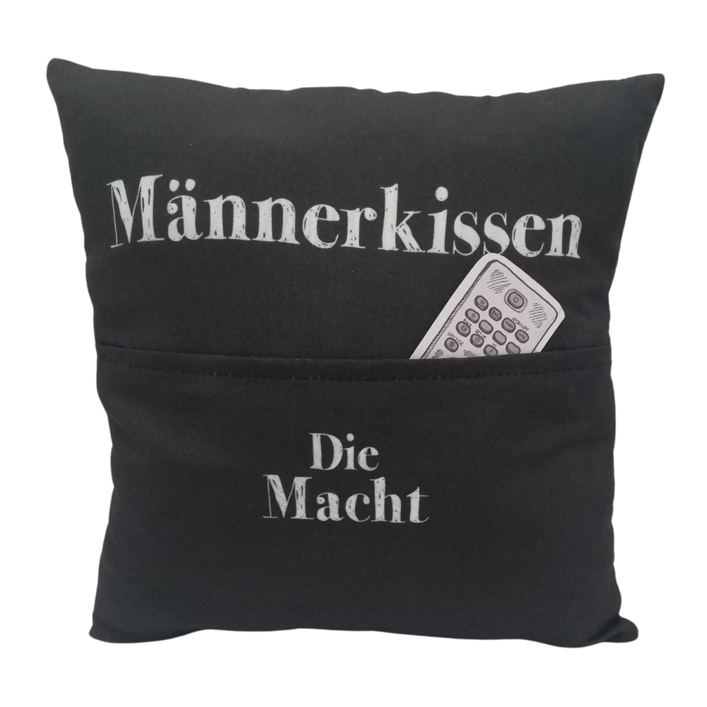 Polster 25 x 25 cm mit Tasche, Männerkissen (4 Stück)