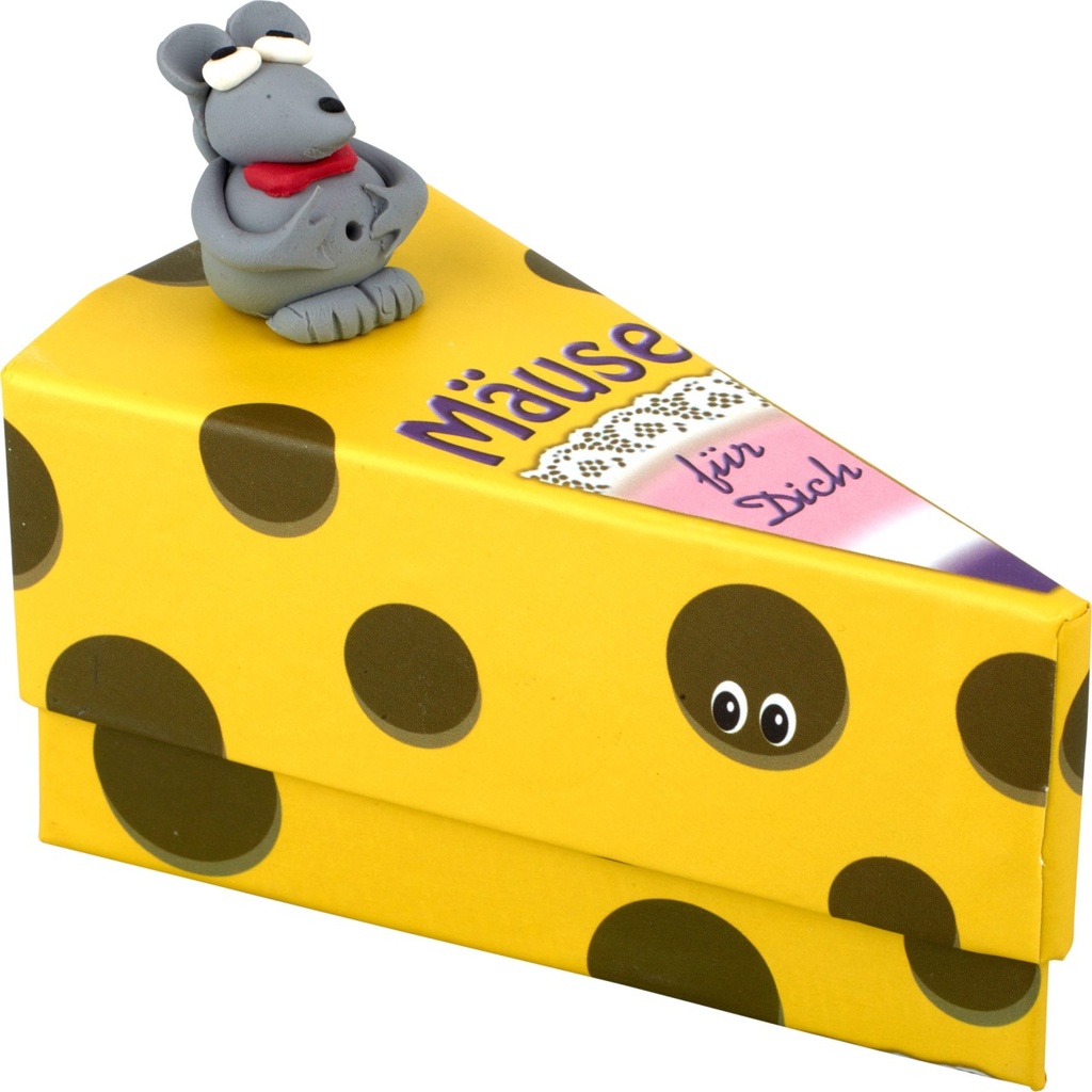 Tortenstück-Geschenkschachtel "Mäuse für Dich" (12 Stück)