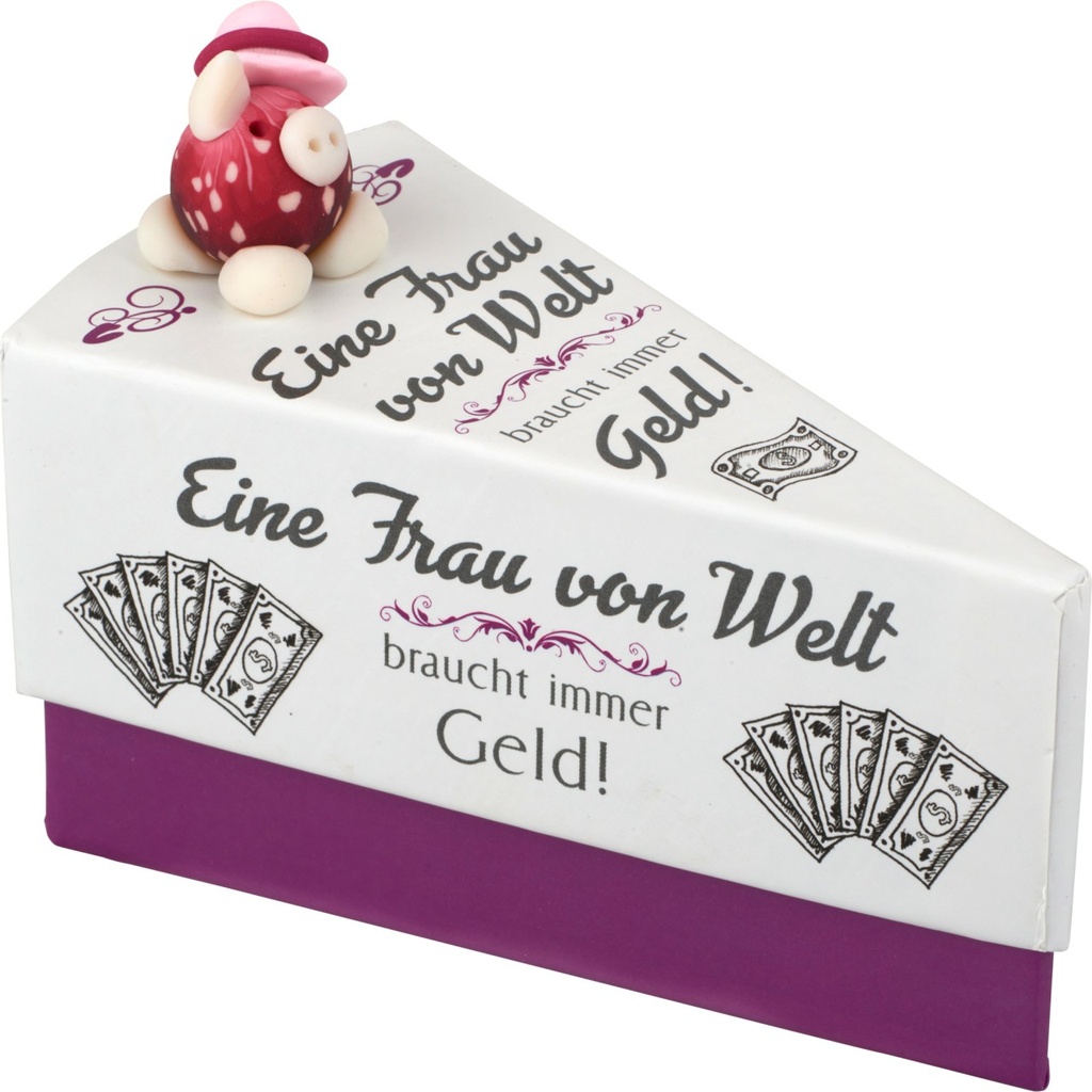 Tortenstück-Geschenkschachtel "Frau von Welt" (12 Stück)