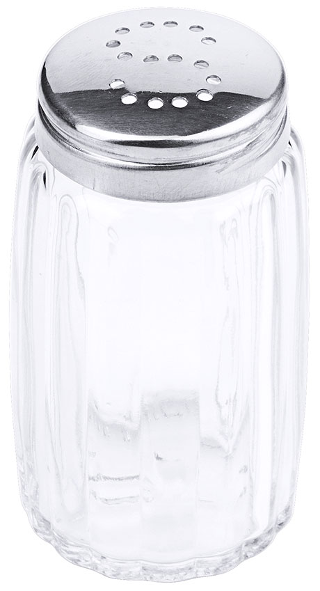 Salzstreuer Glas/Edelstahl 7 cm
