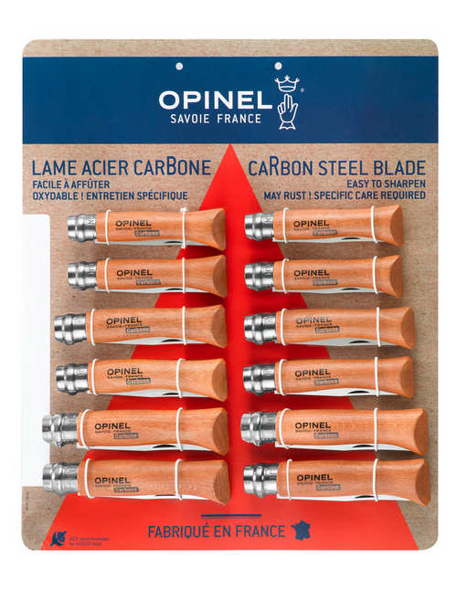 Klappmesser Set 12-teilig Tradition Karbon je 4 Stück in N°06, N°07 & N°08