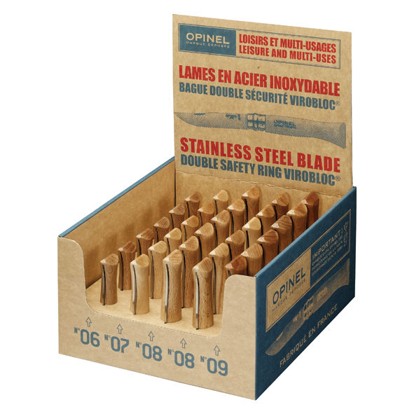 Display Klappmesser Set 30-teilig Tradition Edelstahl Größen: N°06, N°07, N°08 & N°09