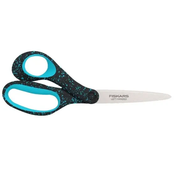 Fiskars Teenager-Schere, 20 cm, für Linkshänder, Türkis gesprenkelt 15+