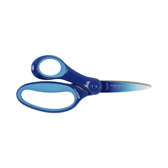 Fiskars Kinderschere, 15 cm, Ombré blau 8+ Linkshänder