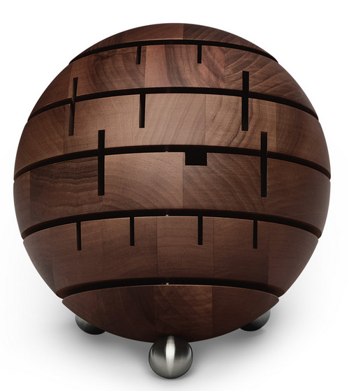 Messerblock Messingfuß