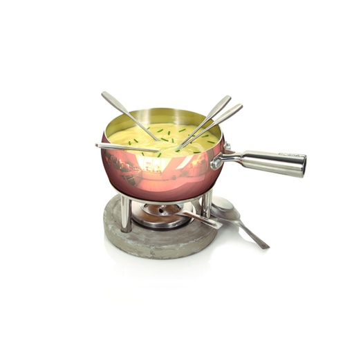 [BK340040] Fondue-Set Kupfer