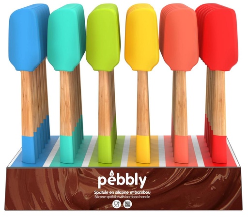 [PBNBA088] Display Bambus/Silkon Teigspachtel