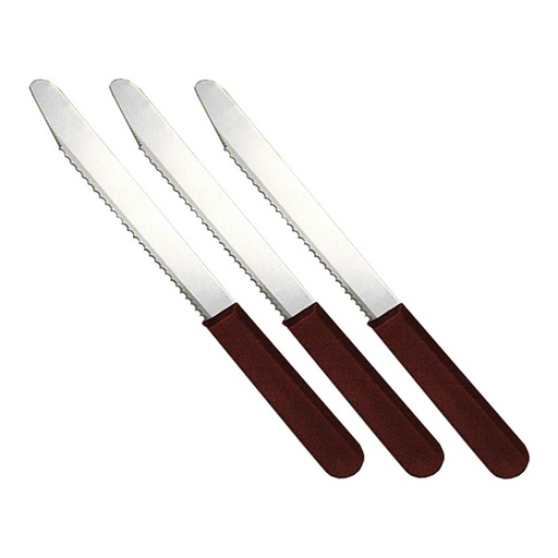 [BE2421-3] Essmesser braun 3er-Pkg