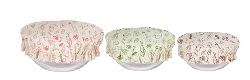 [PBNBA219] Abdeckhaube 3er Set Baumwolle rund