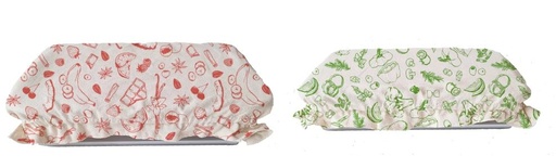 [PBNBA229] Abdeckhaube 2er Set Baumwolle rechteckig